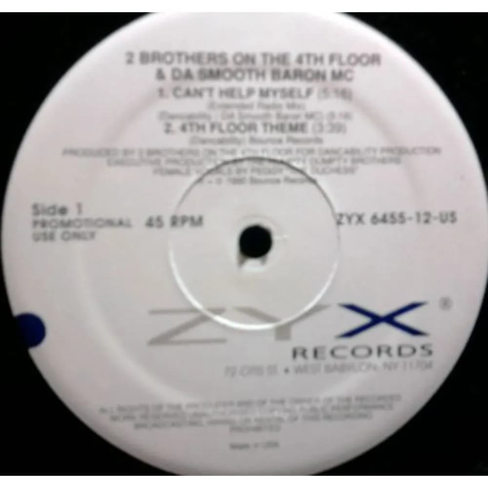 2 Brothers On The 4th Floor - Can't Help Myself (Vinilo 12" usado VG+) - Miniatura 1 en LEMM DJ Store