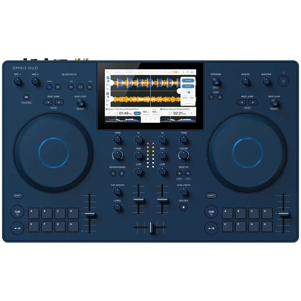 AlphaTheta OMNIS-DUO Indigo — Sistema DJ Todo en Uno Portátil - Miniatura 2 en LEMM DJ Store