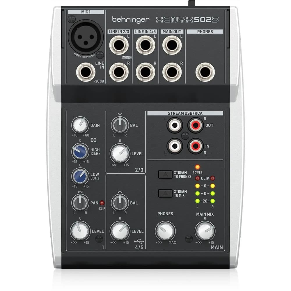 Behringer Xenyx 502S Mixer Análogo 5 Canales con USB Streaming - Miniatura 3 en LEMM DJ Store