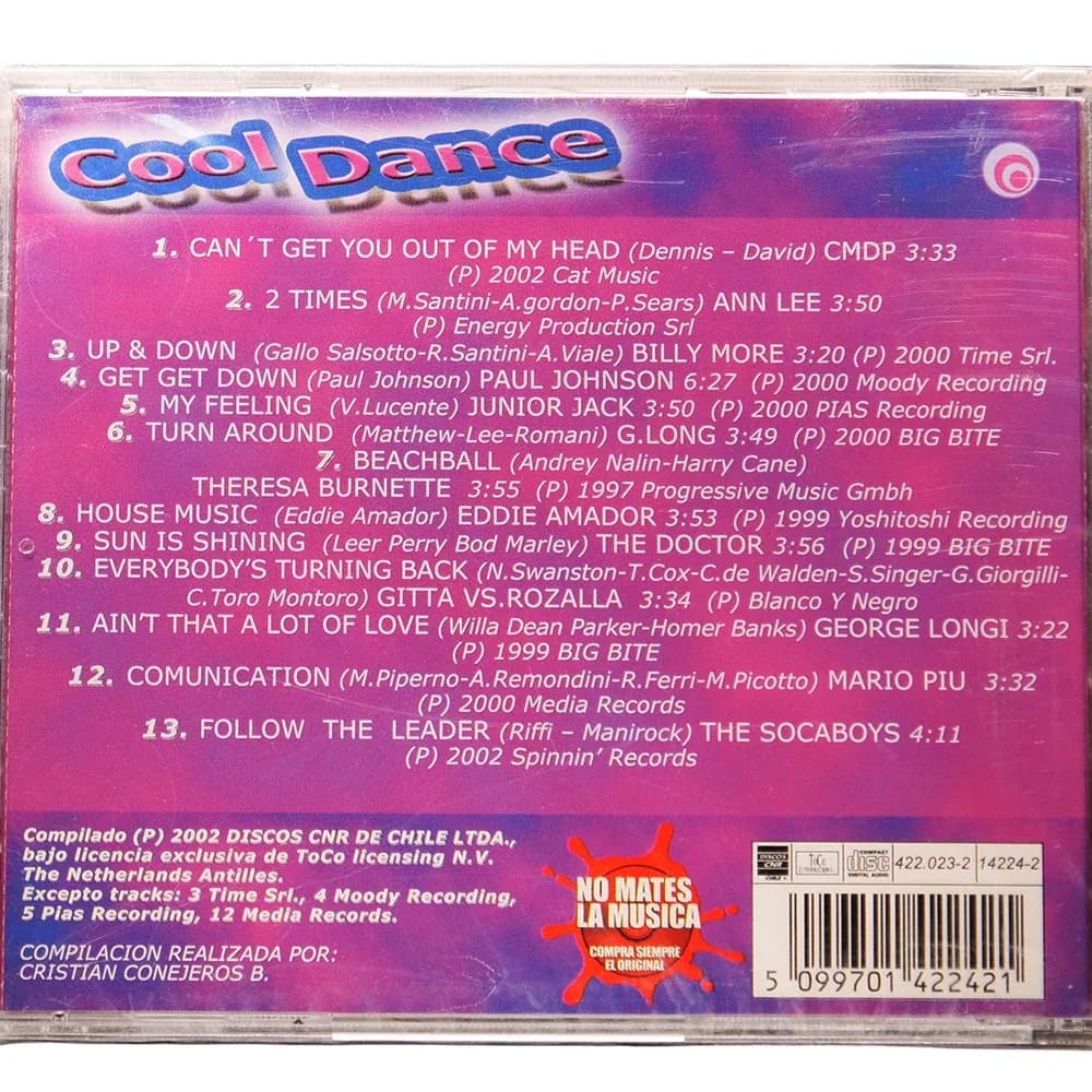 Cool Dance (CD Compilados nuevo) - Miniatura 2 en LEMM DJ Store