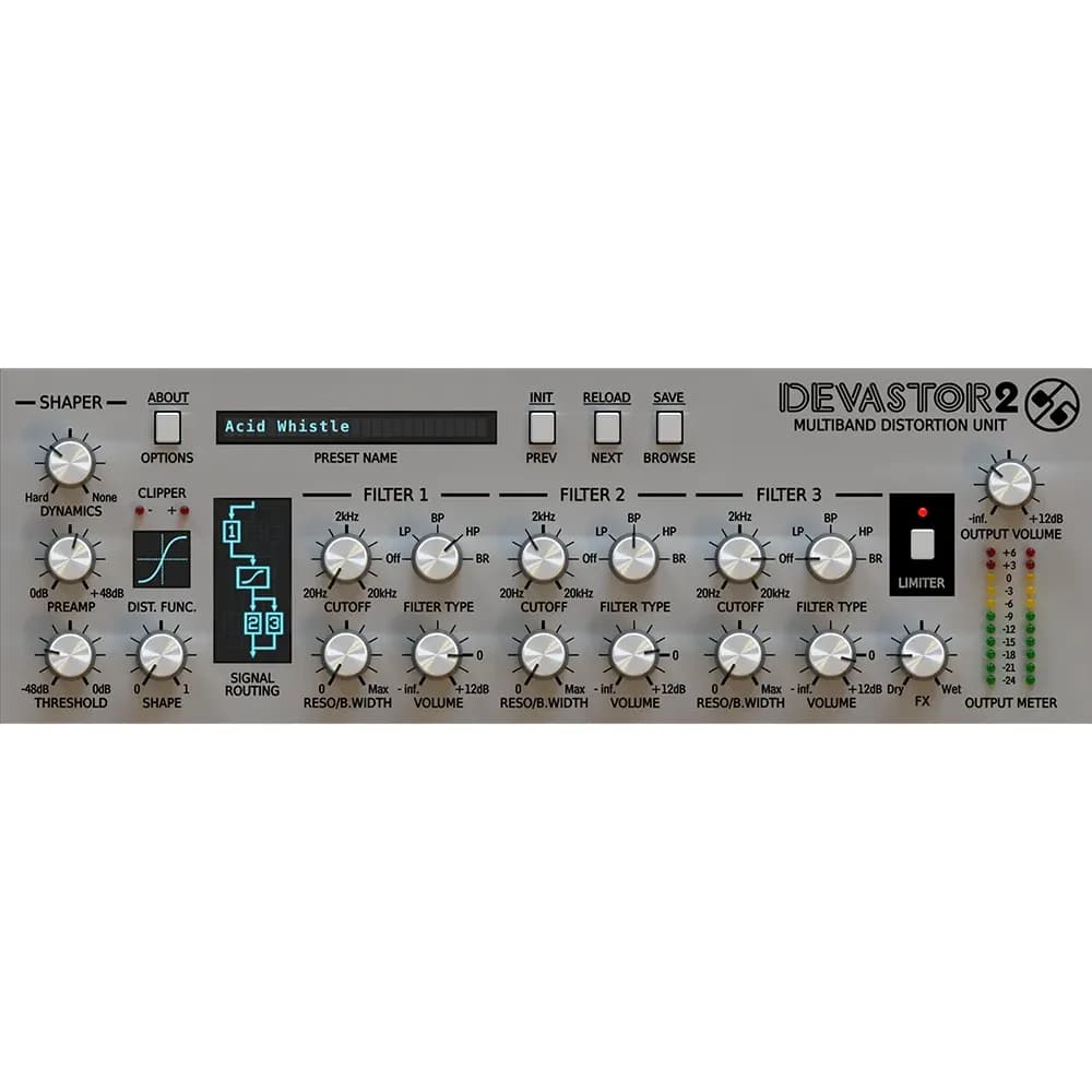 D16 Group Devastor 2 – Plug-in de Distorsión Multibanda (Descarga Digital) - Miniatura 1 en LEMM DJ Store