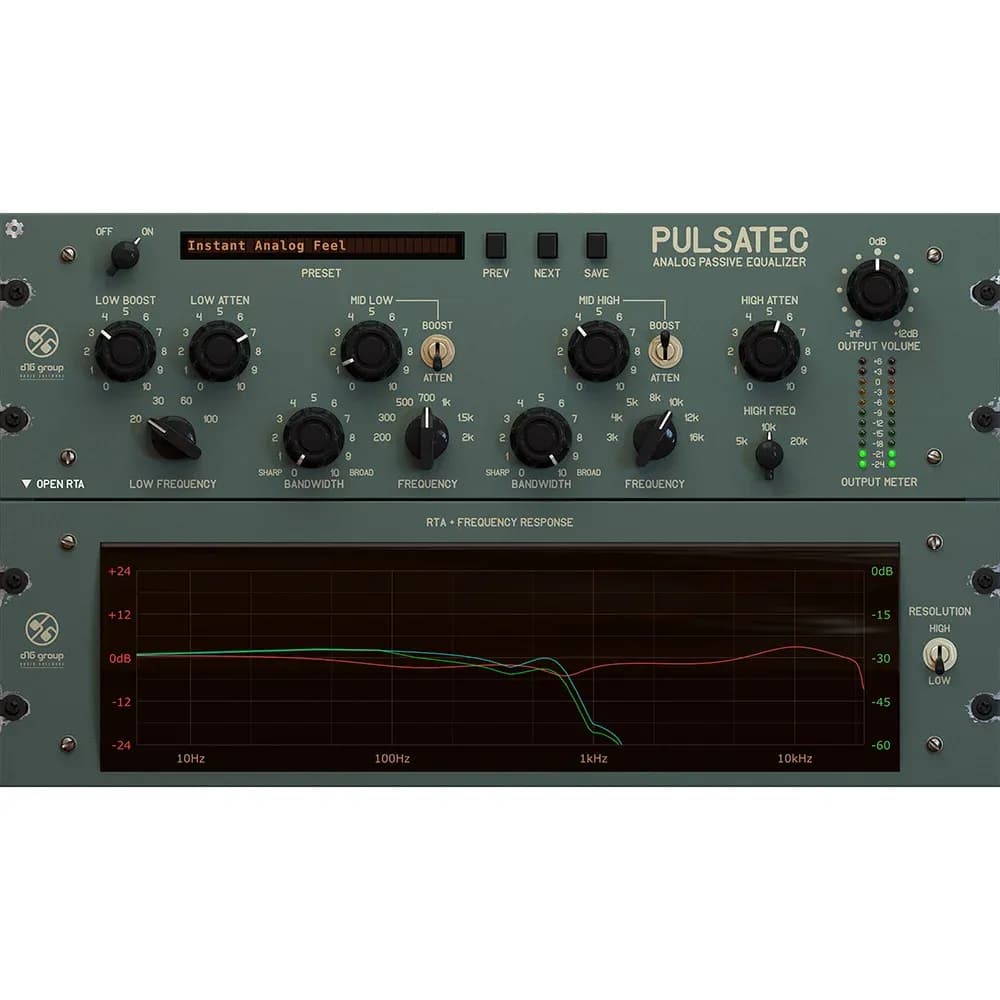 D16 Group Pulsatec – Plug-in Ecualizador Pasivo Analógico (Descarga Digital) - Miniatura 2 en LEMM DJ Store