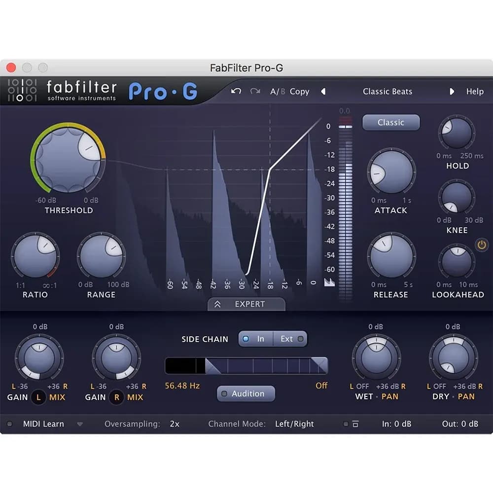 FabFilter Pro-G – Plug-in Puerta y Expansor para Producción (Descarga Digital) - Miniatura 1 en LEMM DJ Store