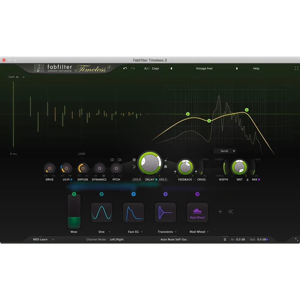 FabFilter Timeless 3 – Plug-in de Delay para Producción Musical (Descarga Digital) - Miniatura 1 en LEMM DJ Store