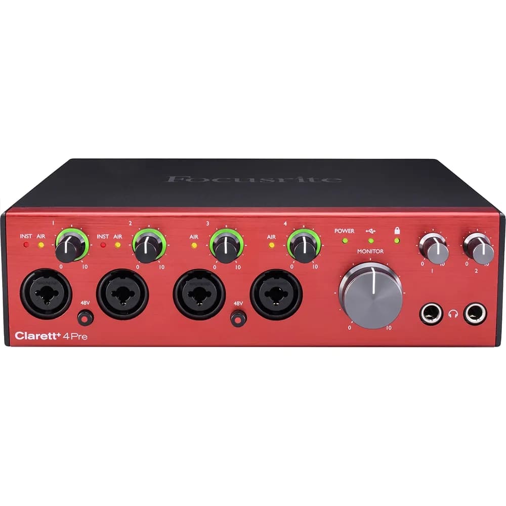 Focusrite Clarett+ 4Pre — Interfaz de Audio USB-C 4 Entradas - Miniatura 2 en LEMM DJ Store