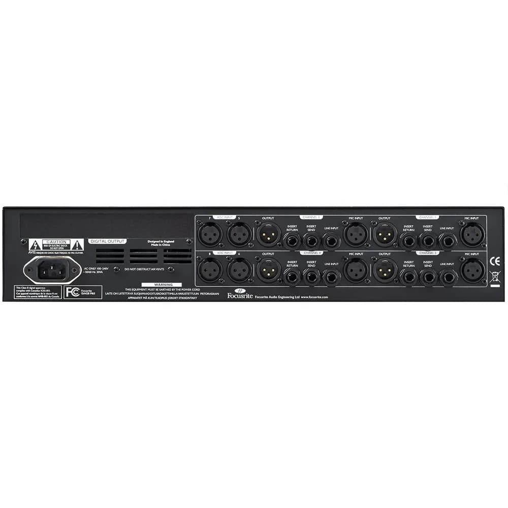 Focusrite ISA 428 MkII Preamplificador de Micrófono 4 Canales - Miniatura 3 en LEMM DJ Store