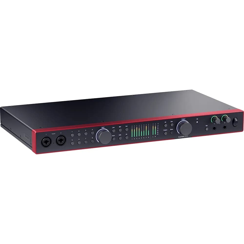 Focusrite Scarlett 18i20 4ta Generación — Interfaz de Audio USB-C 18 Entradas / 20 Salidas - Miniatura 1 en LEMM DJ Store