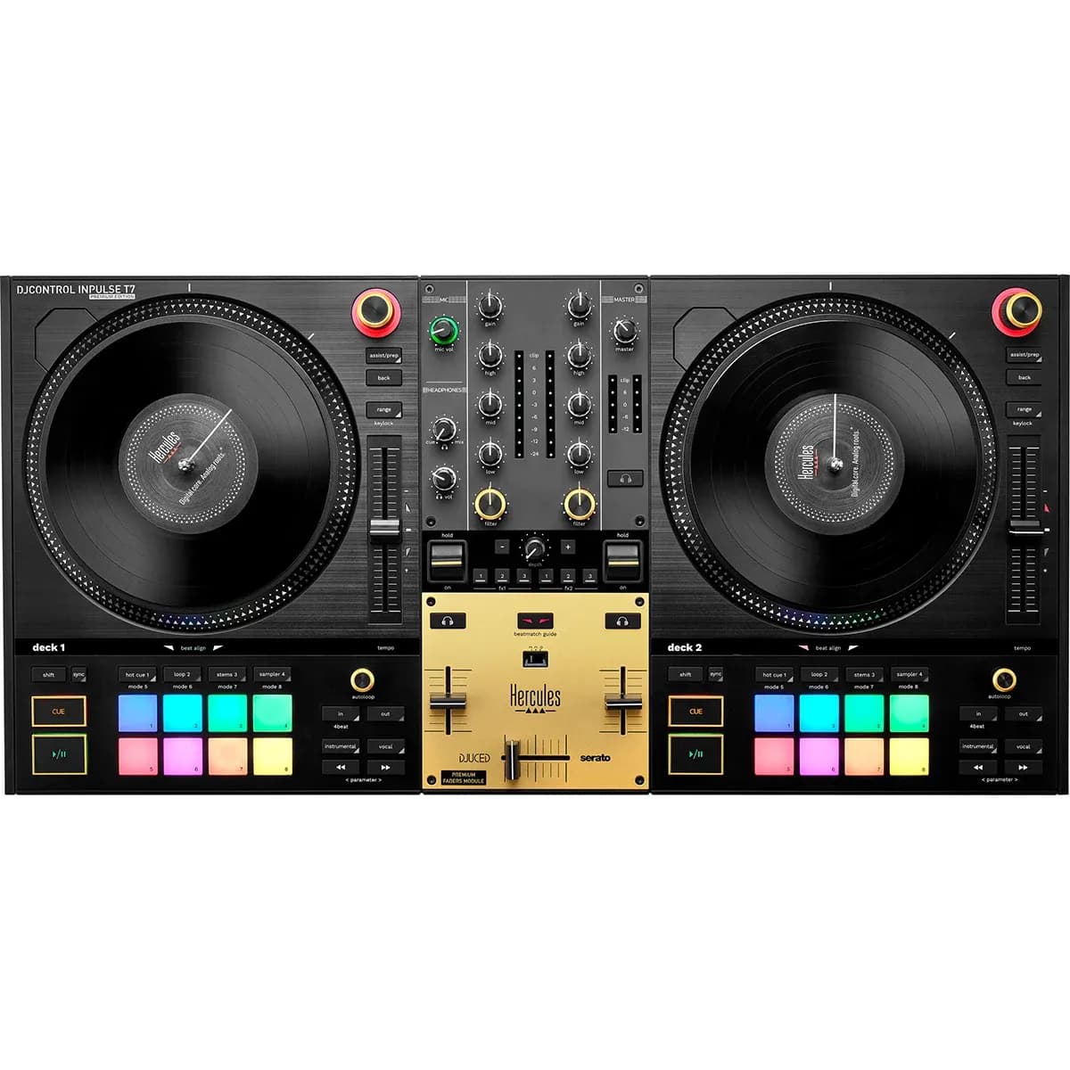 Hercules DJControl Inpulse T7 Premium – Controlador DJ Motorizado 2 Decks - Miniatura 4 en LEMM DJ Store