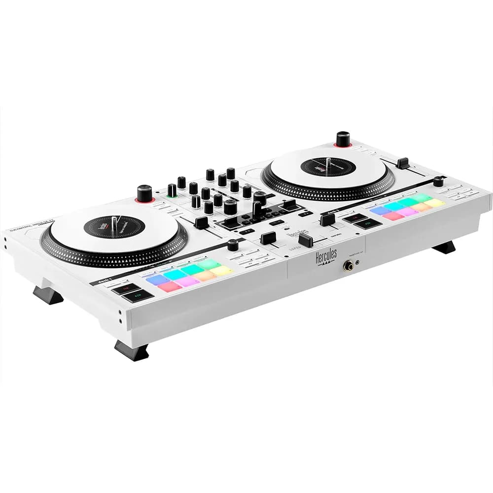 Hercules DJControl Inpulse T7 Limited-Edition White – Controladora DJ motorizada con platos de 7" - Miniatura 1 en LEMM DJ Store