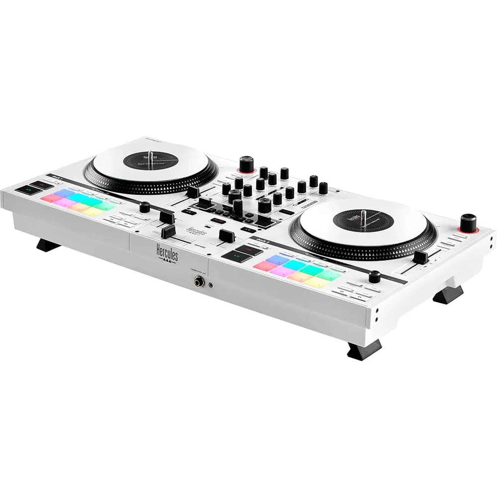 Hercules DJControl Inpulse T7 Limited-Edition White – Controladora DJ motorizada con platos de 7" - Miniatura 4 en LEMM DJ Store