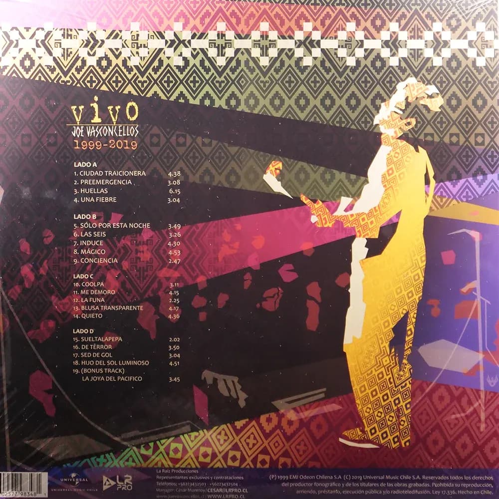 Joe Vasconcellos – Vivo 1999-2019 (Vinilo 2LP nuevo) - Miniatura 2 en LEMM DJ Store