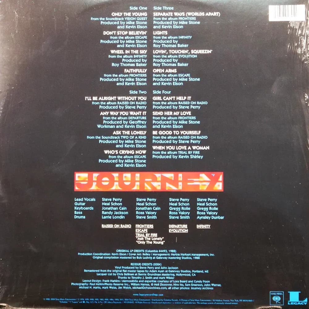 Journey - Greatest Hits (Vinilo Doble 2LP 180g nuevo) - Miniatura 2 en LEMM DJ Store