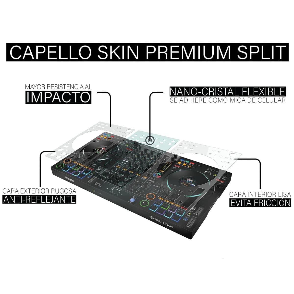 Capello Skin DEP – Lámina Protectora Anti-Reflejo para Pioneer DDJ-FLX10 - Miniatura 2 en LEMM DJ Store