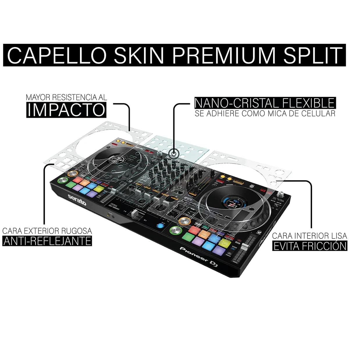 DEP Capello Skin Premium – Lámina Protectora para Pioneer DDJ-1000 / DDJ-1000SRT - Miniatura 2 en LEMM DJ Store