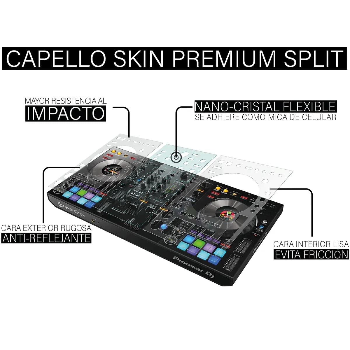 DEP Capello Skin – Lámina Protectora para Pioneer DDJ-800 - Miniatura 2 en LEMM DJ Store