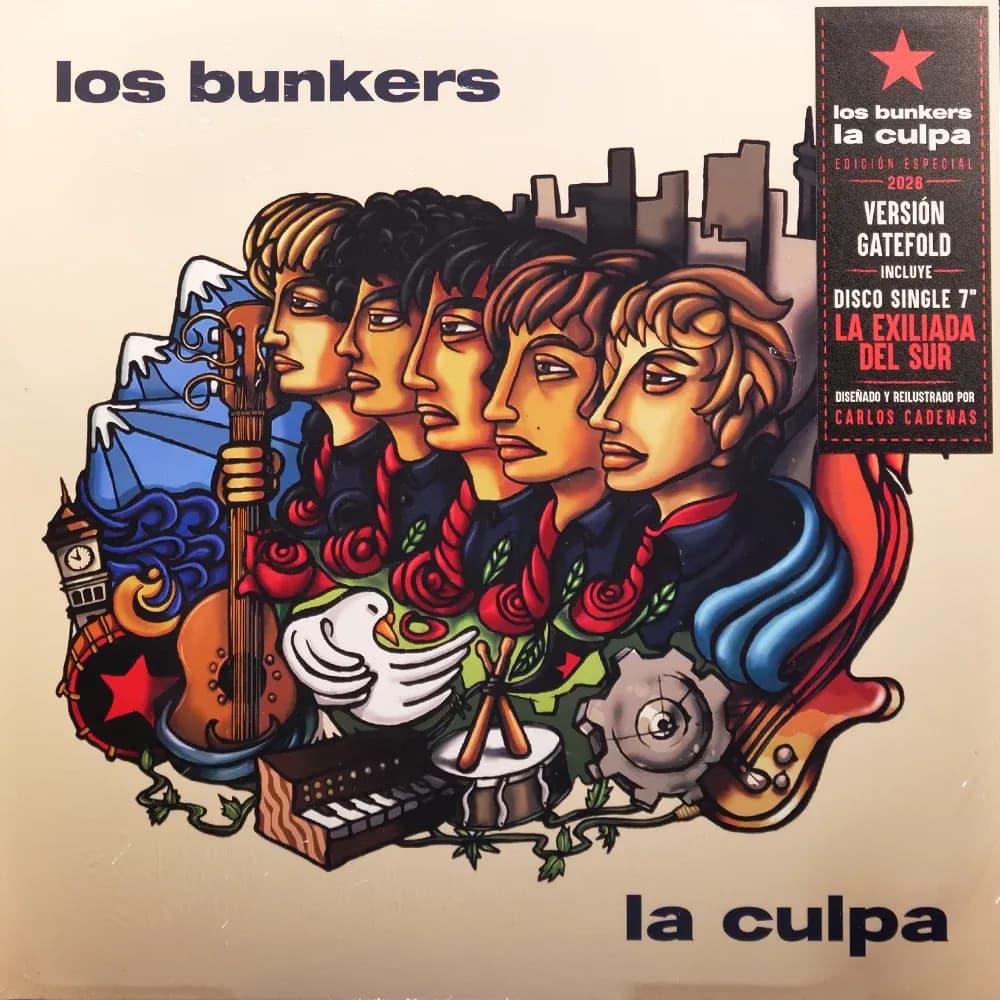 Los Bunkers - La Culpa (Vinilo LP Gatefold + Single 7" nuevo) - Miniatura 1 en LEMM DJ Store
