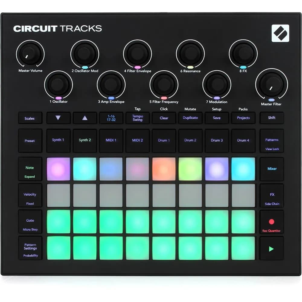 Novation Circuit Tracks – Groove Box Standalone con Sintetizadores y Secuenciador - Miniatura 2 en LEMM DJ Store