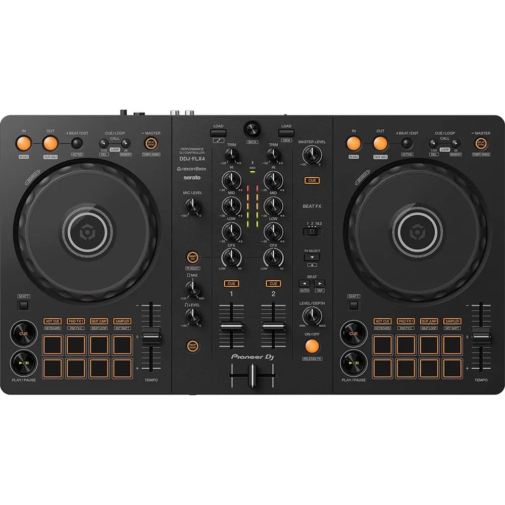 Pioneer DJ DDJ-FLX4 Controlador DJ 2 Canales Rekordbox y Serato - Miniatura 2 en LEMM DJ Store