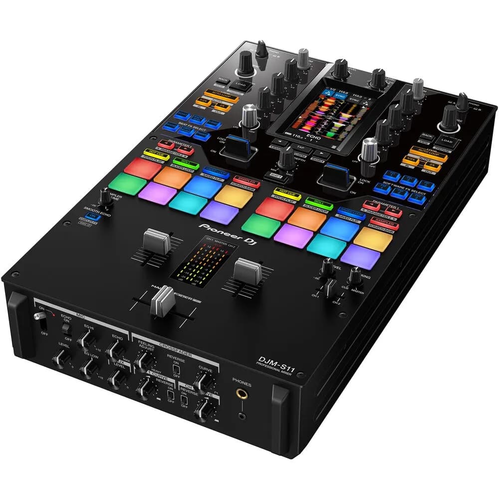 Pioneer DJ DJM-S11 – Mixer DJ 2 Canales para Serato DJ Pro y rekordbox - Miniatura 1 en LEMM DJ Store