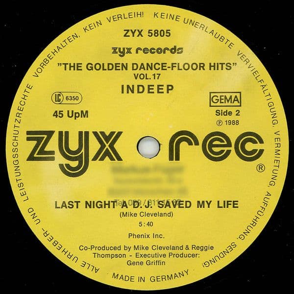 Shock, Indeep - The Golden Dance-Floor Hits Vol. 17 (Vinilo usado VG+) - Miniatura 2 en LEMM DJ Store