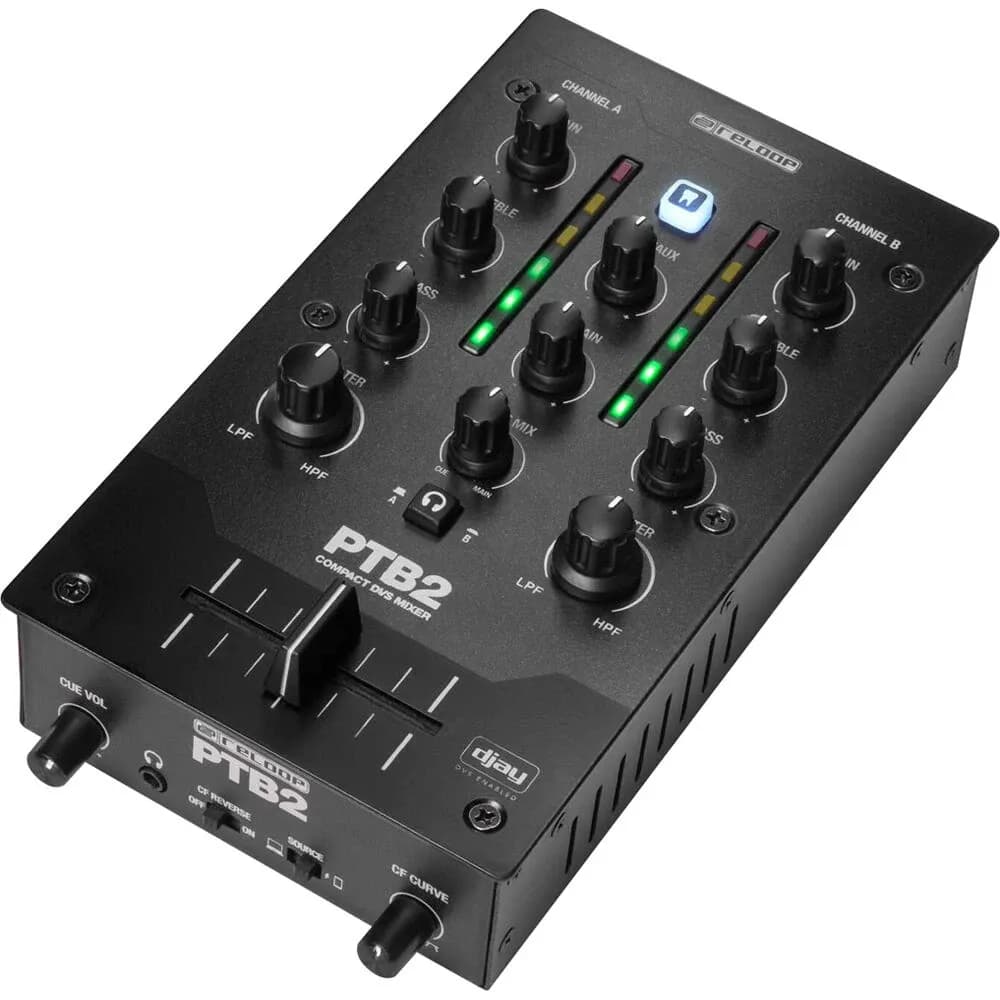 Reloop PTB-2 – Mixer DJ Portátil 2+1 Canales con DVS y Bluetooth - Miniatura 1 en LEMM DJ Store