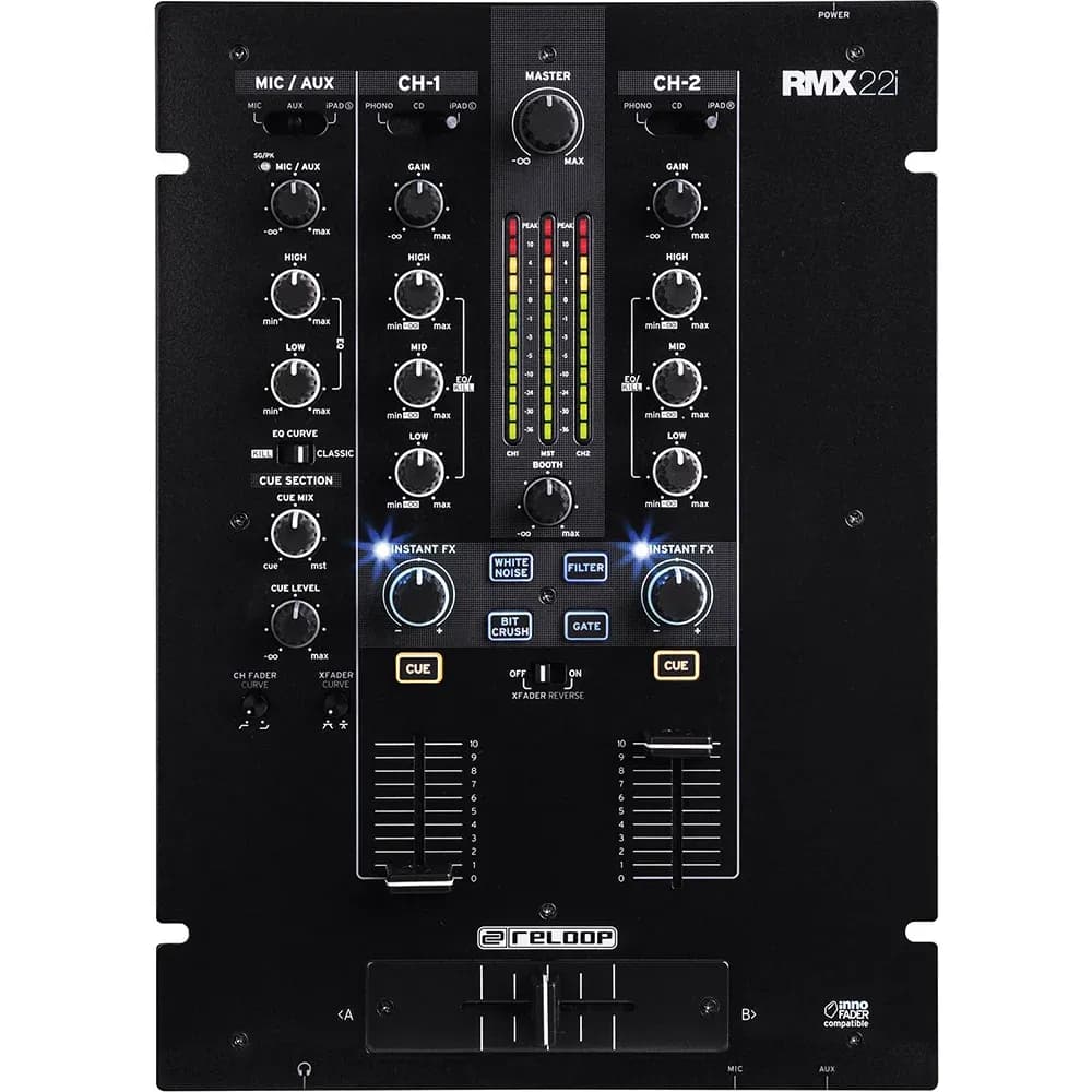 Reloop RMX-22i – Mixer DJ Digital 2+1 Canales con Efectos Sound Colour - Miniatura 2 en LEMM DJ Store