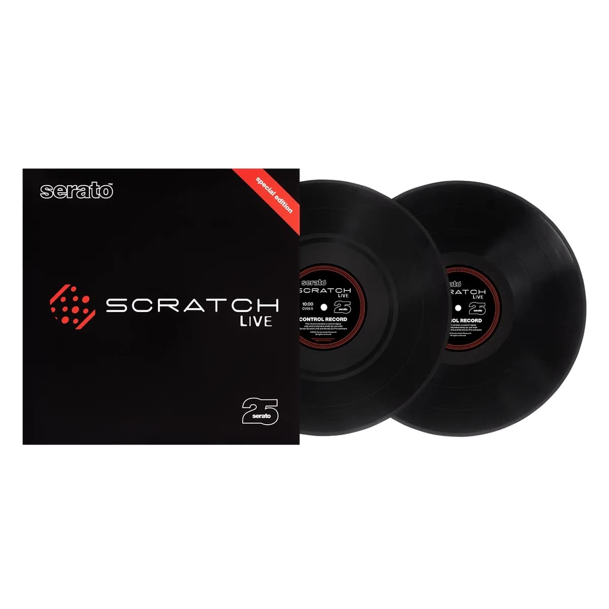 Serato SCR-25 Black – Vinilos Timecode Edición 25º Aniversario (Par 12") - Miniatura 1 en LEMM DJ Store