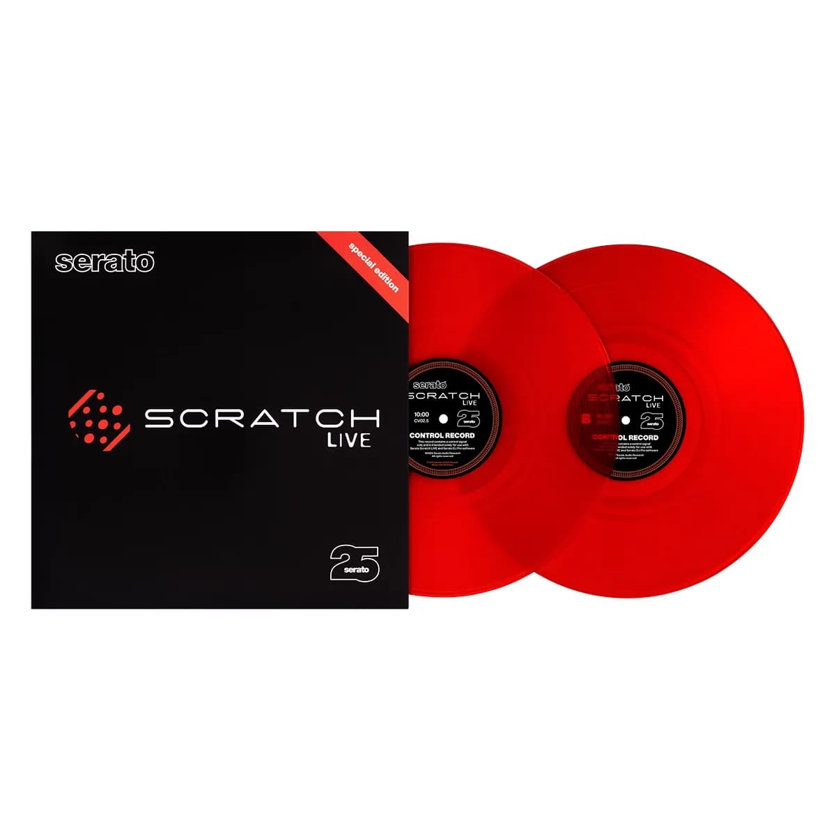 Serato SCR-25 Red – Vinilo Timecode Edición 25º Aniversario (Par 12") - Miniatura 1 en LEMM DJ Store