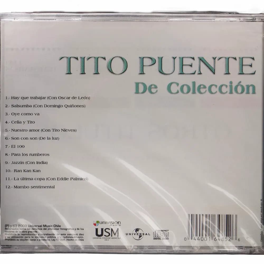 Tito Puente – De Colección (CD Álbum nuevo) - Miniatura 2 en LEMM DJ Store