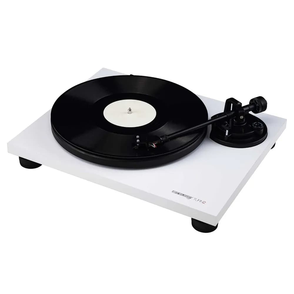 Tornamesa HiFi Reloop TURN 2 White con cápsula Ortofon OM10 - Miniatura 1 en LEMM DJ Store