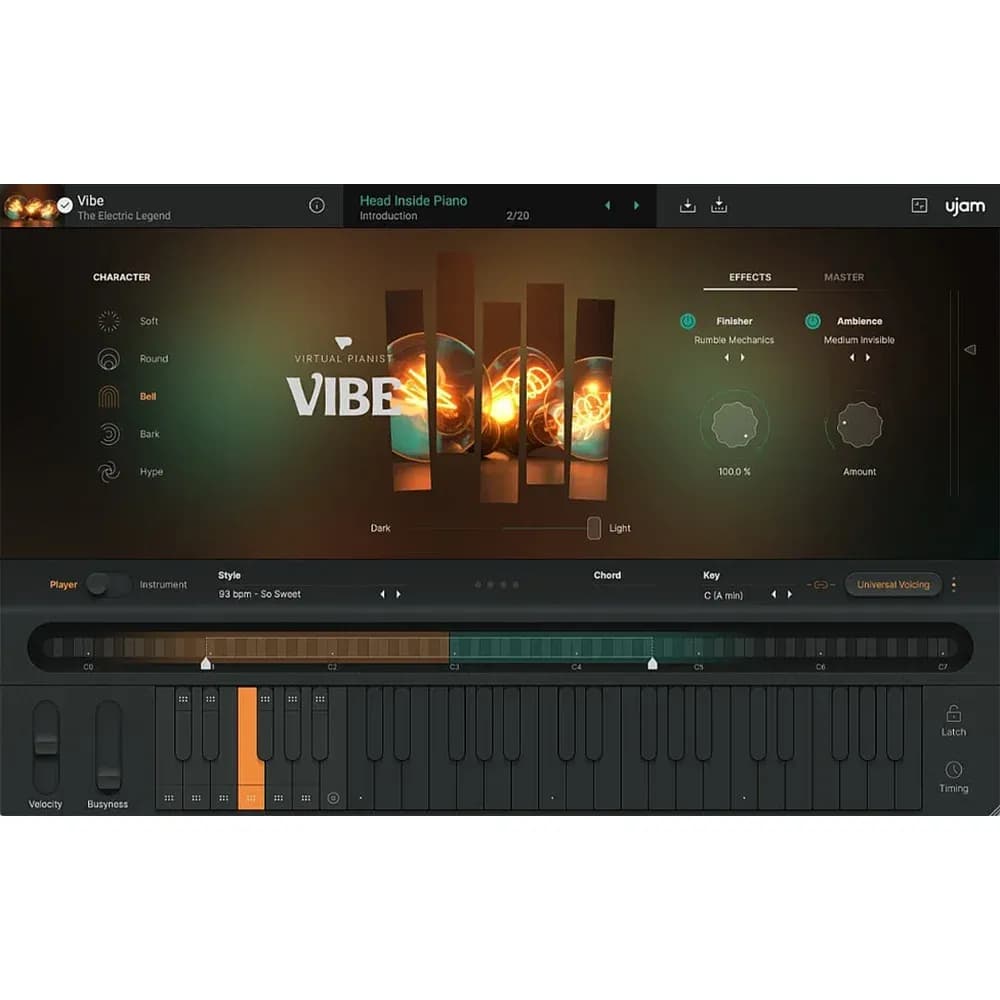 UJAM Virtual Pianist VIBE – Piano Eléctrico Vintage en Plug-in (Descarga Digital) - Miniatura 1 en LEMM DJ Store
