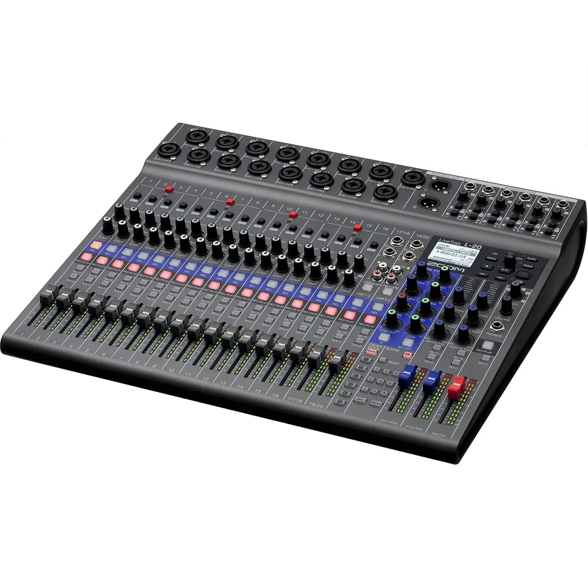 Zoom LiveTrak L-20 – Mesa de Sonido Digital 20 Canales con Grabación Multipista - Miniatura 4 en LEMM DJ Store