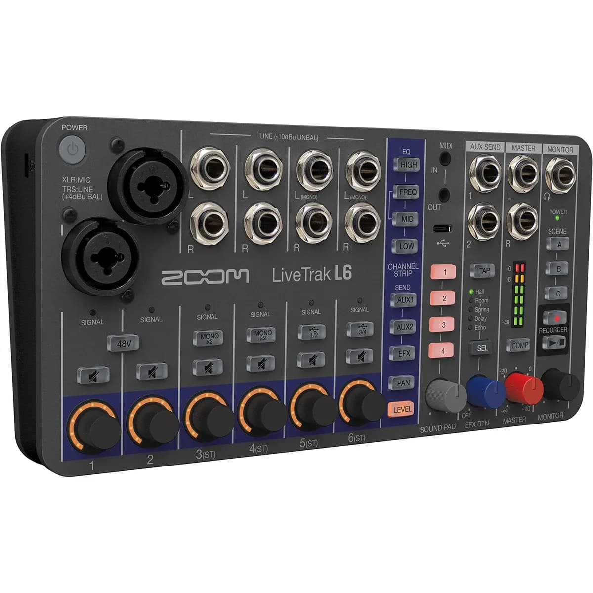 Zoom LiveTrak L-6 – Mezclador Digital Portátil y Grabadora Multipista 10 Pistas - Miniatura 1 en LEMM DJ Store