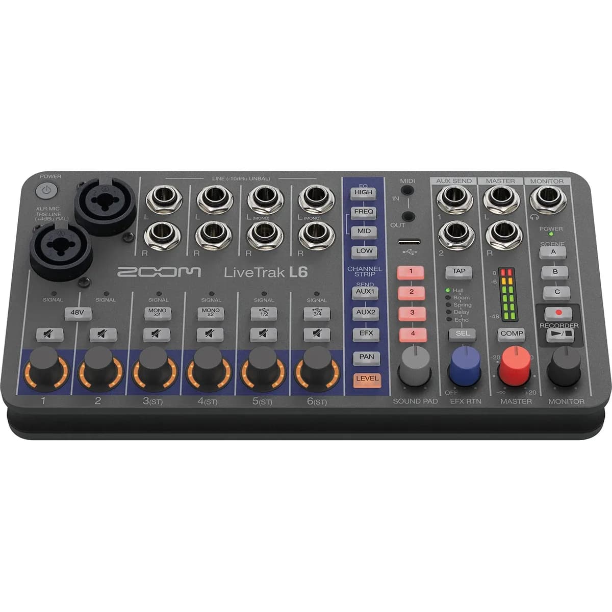 Zoom LiveTrak L-6 – Mezclador Digital Portátil y Grabadora Multipista 10 Pistas - Miniatura 2 en LEMM DJ Store