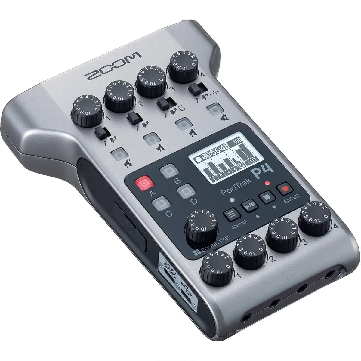 Zoom PodTrak P4 – Grabadora de Podcasts Multipista Portátil - Miniatura 1 en LEMM DJ Store