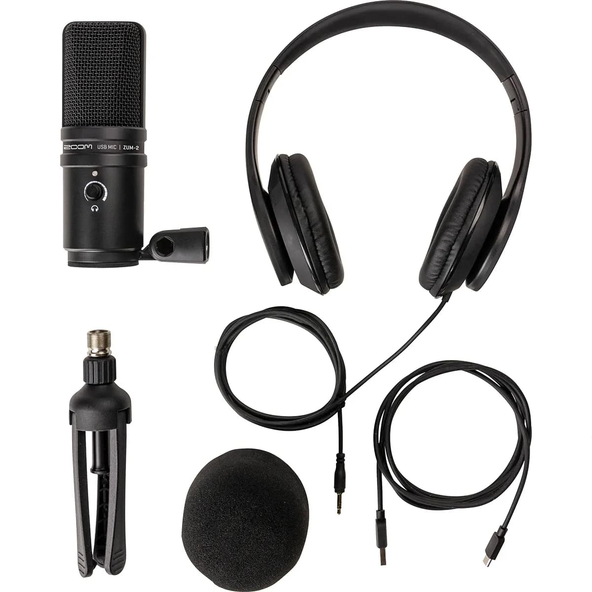 Zoom ZUM-2PMP – Pack de Micrófono USB para Podcast con Audífonos - Miniatura 3 en LEMM DJ Store