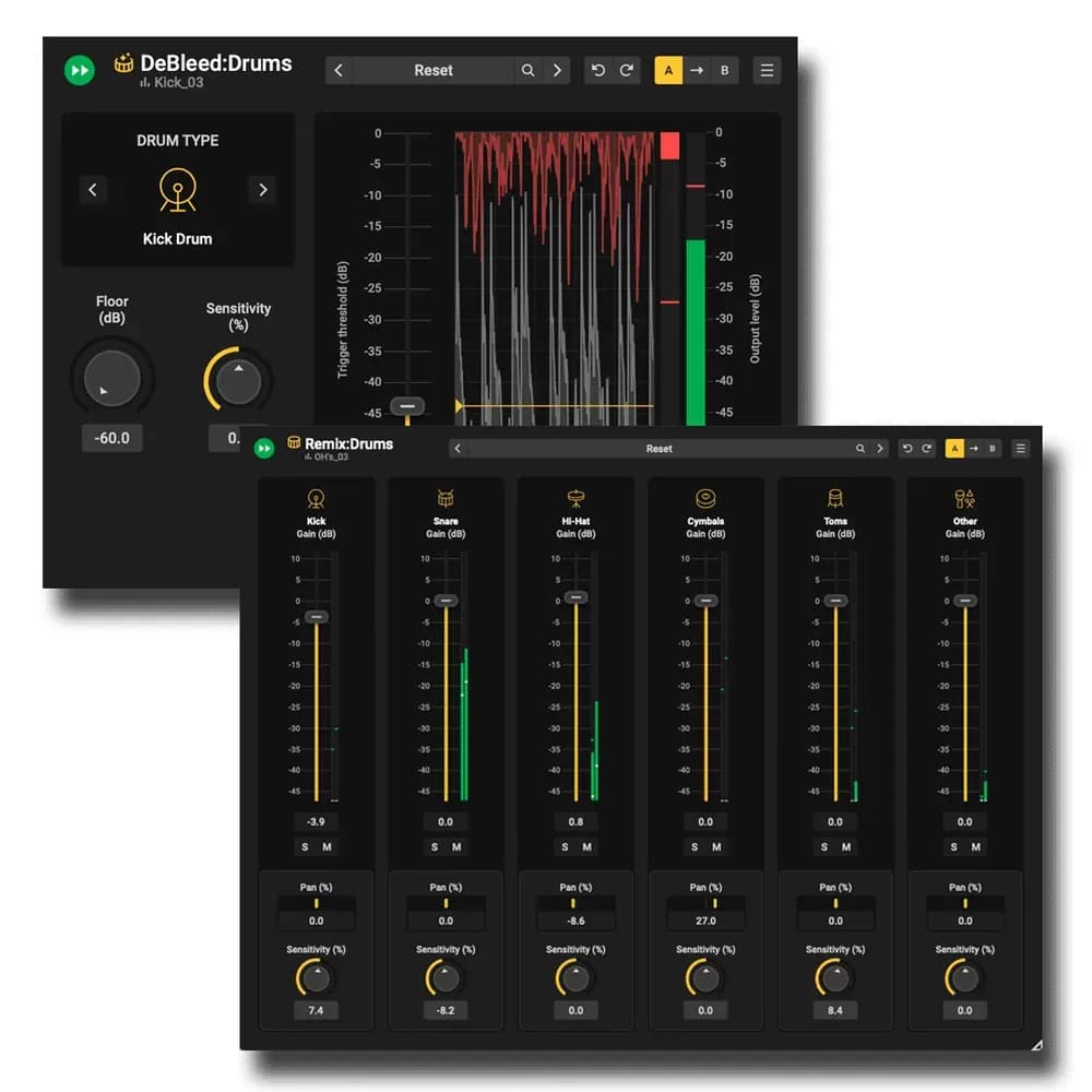 Acon Digital Drum Production Suite – DeBleed:Drums y Remix:Drums para Limpiar y Rebalancear Baterías (Descarga Digital) - Miniatura 1 en LEMM DJ Store