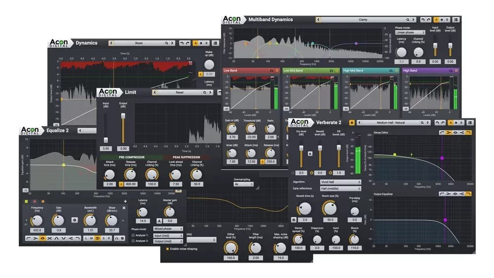 Acon Digital Mix & Mastering Suite – Seis Plugins para Mezclar y Masterizar (Descarga Digital) - Miniatura 1 en LEMM DJ Store