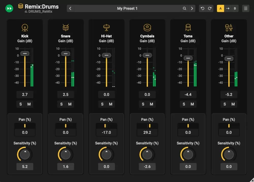 Acon Digital Remix:Drums – Separa Bombo, Caja, Hi-Hat y Platillos de un Loop en Tiempo Real (Descarga Digital) - Miniatura 1 en LEMM DJ Store