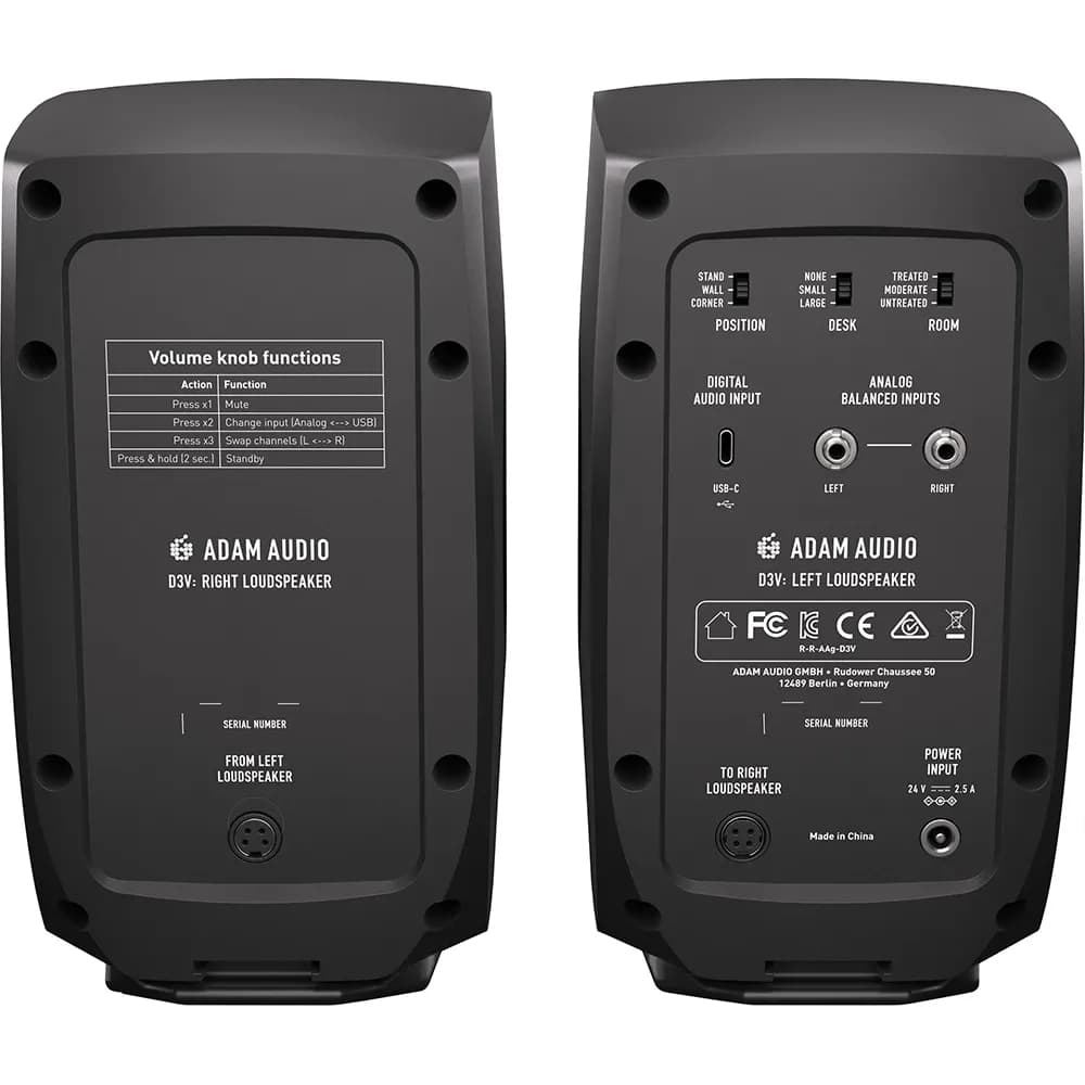 Adam Audio D3V – Monitores de Estudio Activos de Escritorio (Par) - Miniatura 3 en LEMM DJ Store