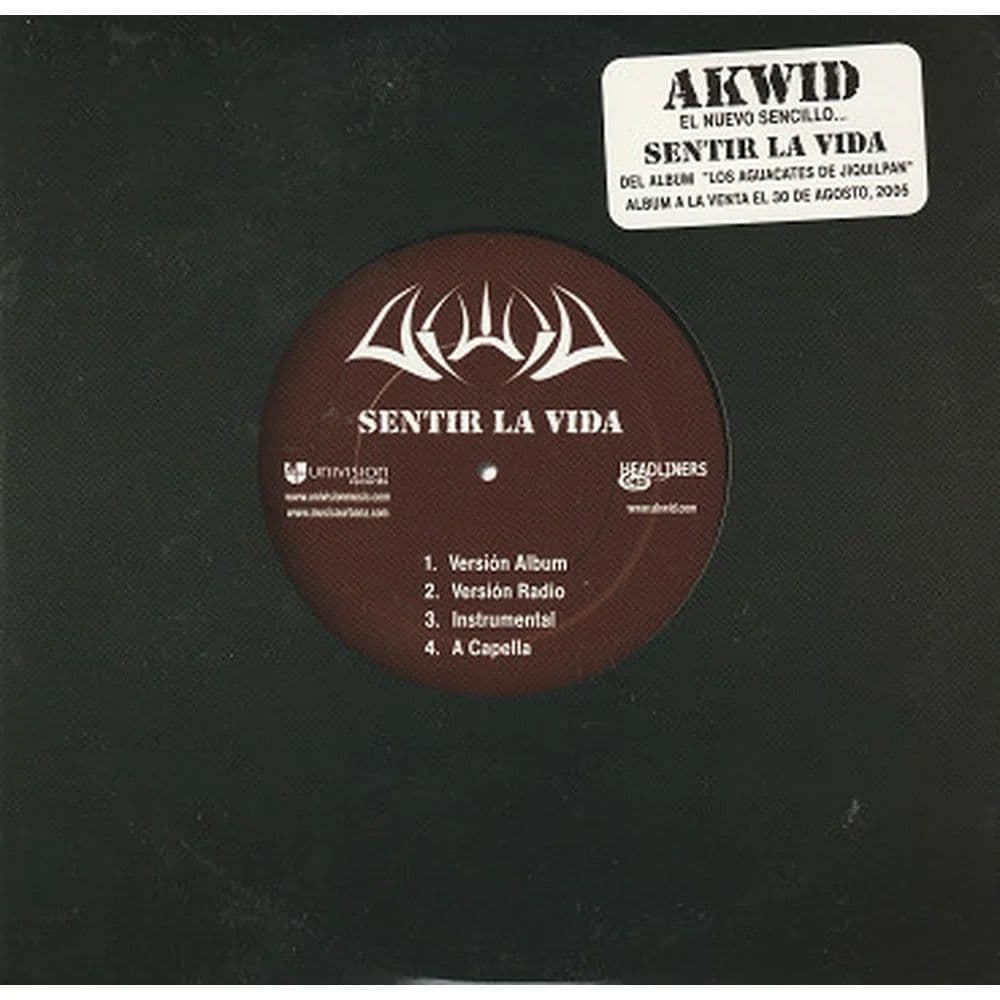 Akwid – Sentir La Vida (CD single carton usado VG+) - Miniatura 1 en LEMM DJ Store