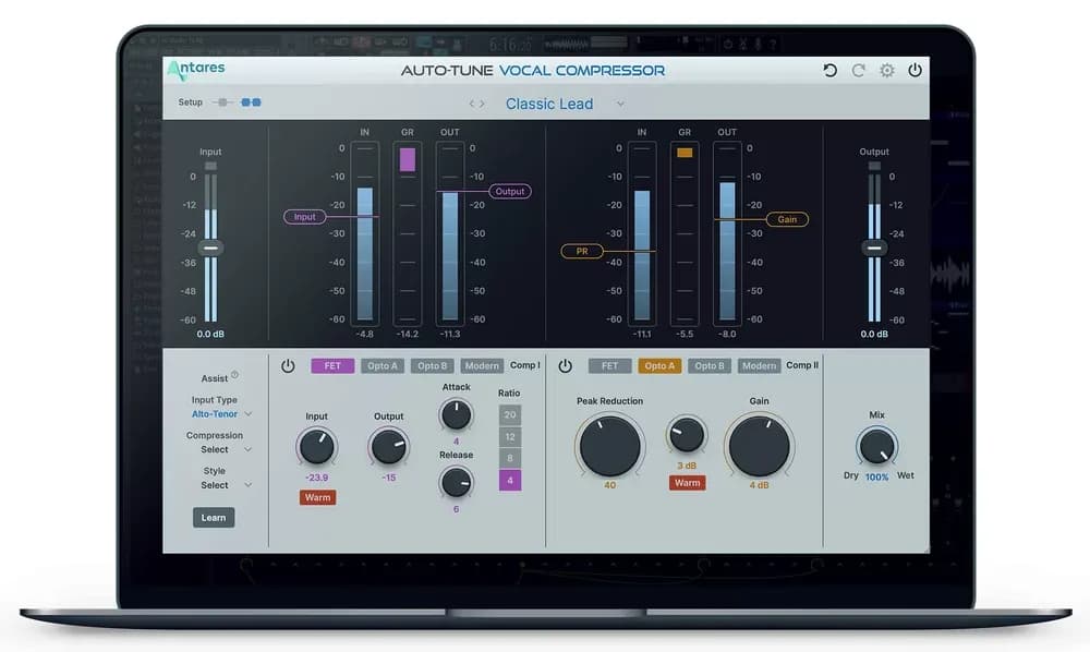 Antares Auto-Tune Vocal Compressor – Compresor de Voz de Doble Etapa con Machine Learning (Descarga Digital) - Miniatura 1 en LEMM DJ Store