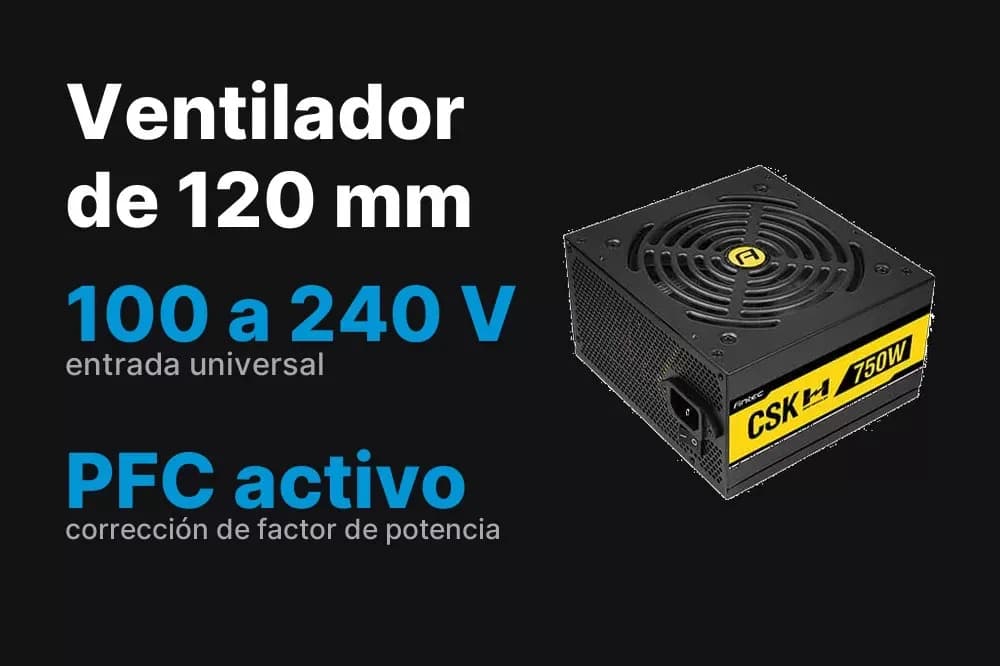 Antec CSK750H – Fuente de poder 750 W 80 PLUS Bronze - Miniatura 7 en LEMM DJ Store