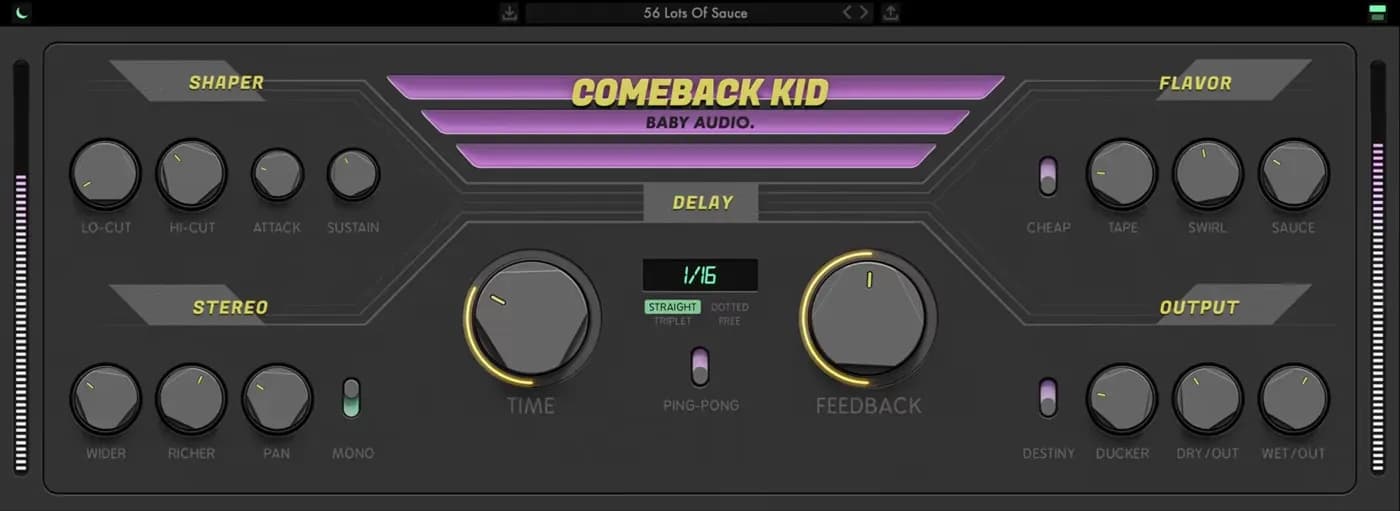 Baby Audio Comeback Kid – Delay con Sabor Analógico (Descarga Digital) - Miniatura 1 en LEMM DJ Store