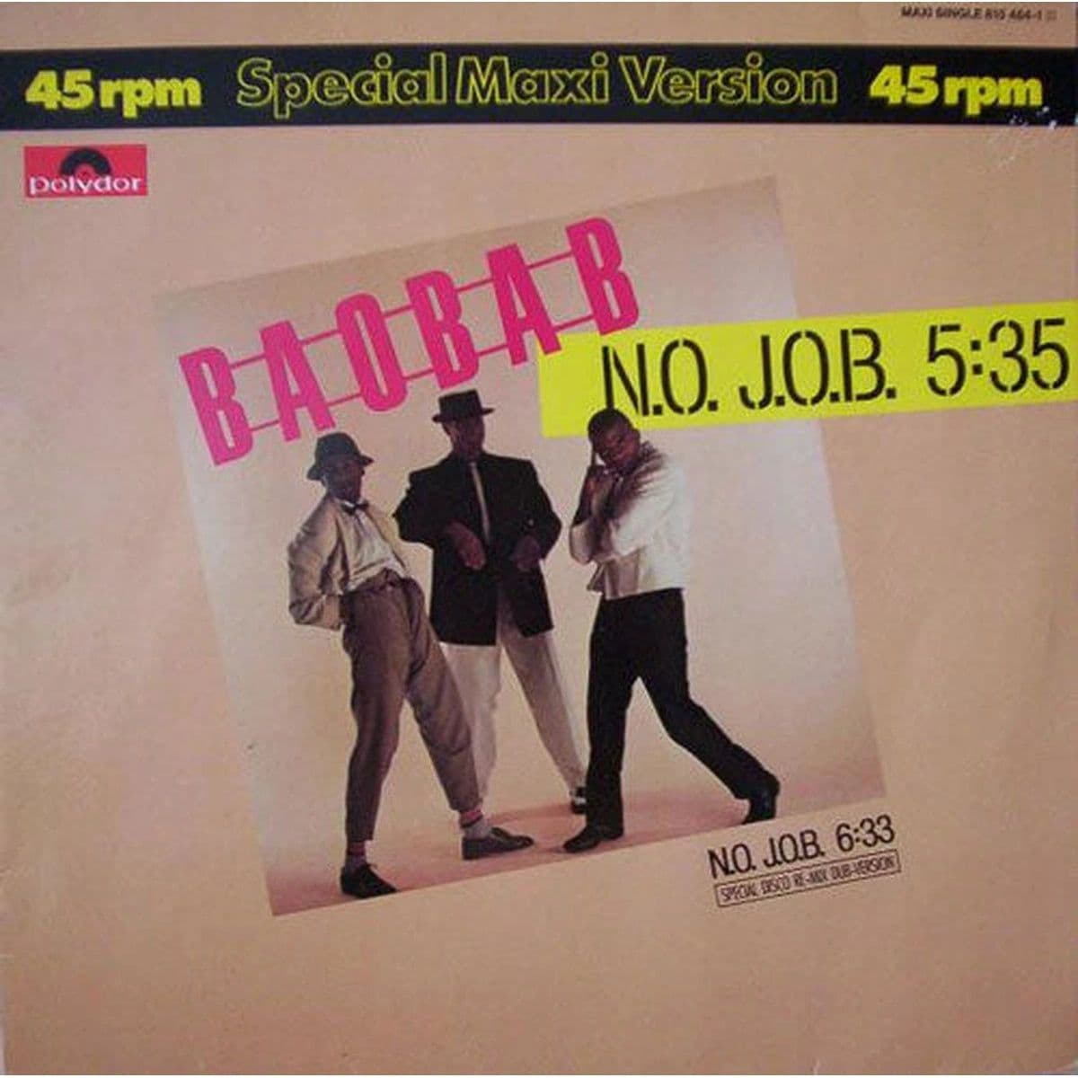 Baobab – N.O. J.O.B. (Vinilo usado) (VG+) - Miniatura 1 en LEMM DJ Store