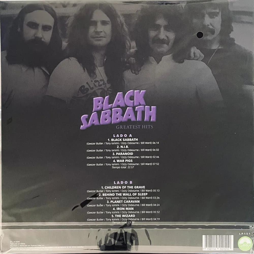 Black Sabbath - Greatest Hits (Vinilo LP nuevo) - Miniatura 2 en LEMM DJ Store
