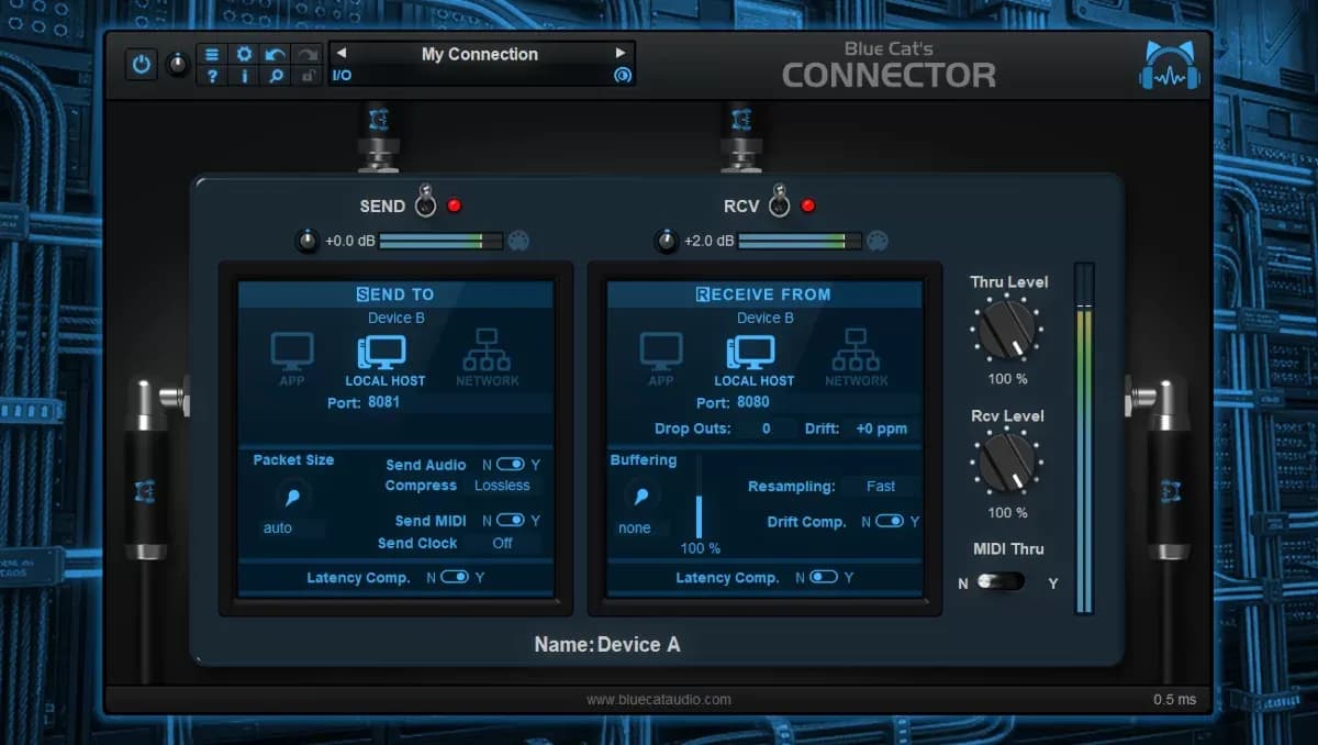 Blue Cat Audio Connector – Cable Virtual de Audio y MIDI en Red (Descarga Digital) - Miniatura 1 en LEMM DJ Store
