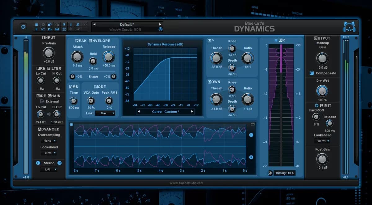 Blue Cat Audio Dynamics – Procesador de Dinámica Todo en Uno (Descarga Digital) - Miniatura 1 en LEMM DJ Store