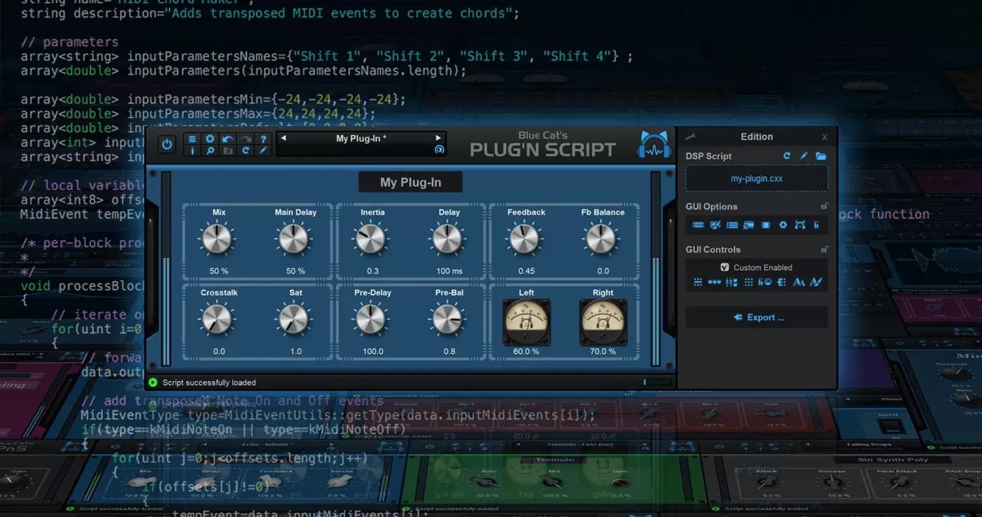 Blue Cat Audio PlugNScript – Plugin de Scripting de Audio y MIDI (Descarga Digital) - Miniatura 1 en LEMM DJ Store