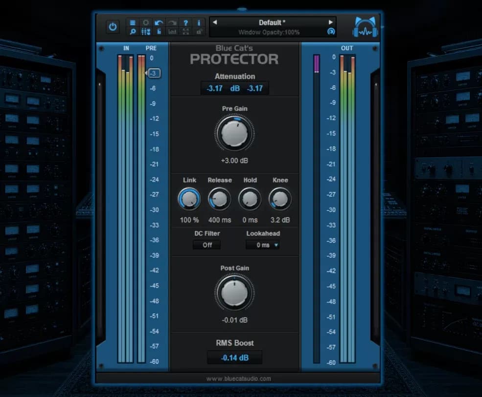 Blue Cat Audio Protector – Limitador Brickwall de 0 dB para Master (Descarga Digital) - Miniatura 1 en LEMM DJ Store